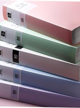 clear book 40 pockets a4 document folder binder file文件夹