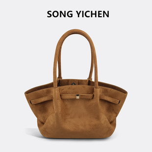 美拉德风松弛感超火手提包包女2025新款高级感轻奢设计单肩饺子包