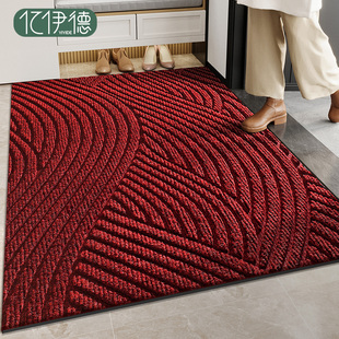 红色入户门地垫进门门口玄关门垫门外室外防滑脚垫可裁剪入门地毯