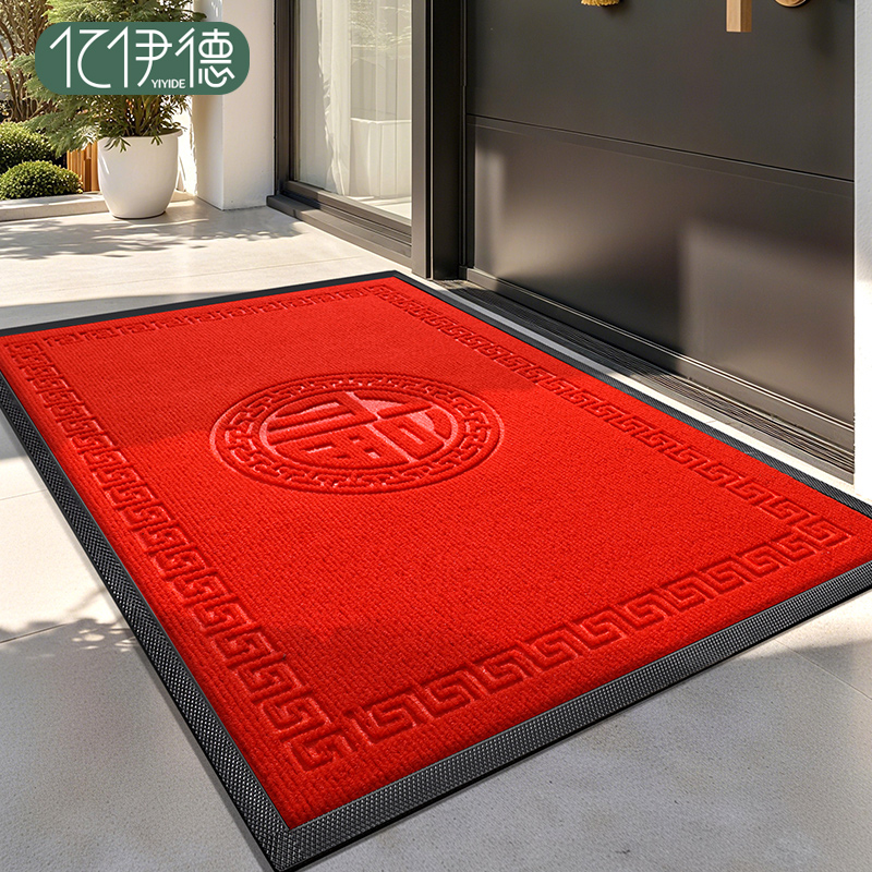 地垫入户门垫门外新款红色地毯