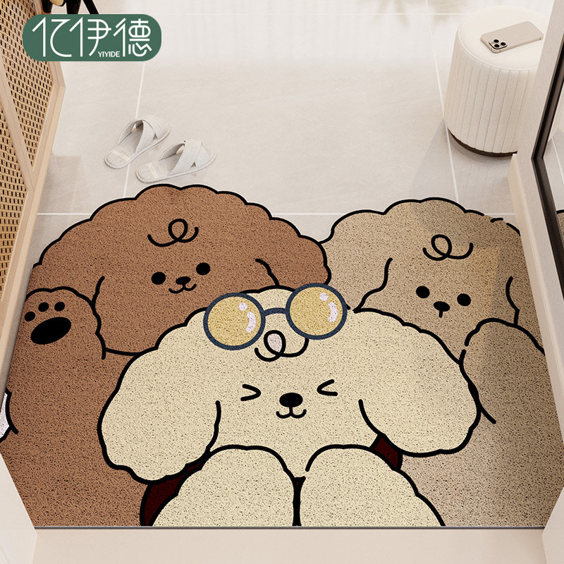 卡通入户门地垫进门门口门垫家用耐脏丝圈脚垫门外入门可裁剪地毯,居家布艺,入户地垫,淘宝优惠券,粉丝福利购,淘宝优惠卷