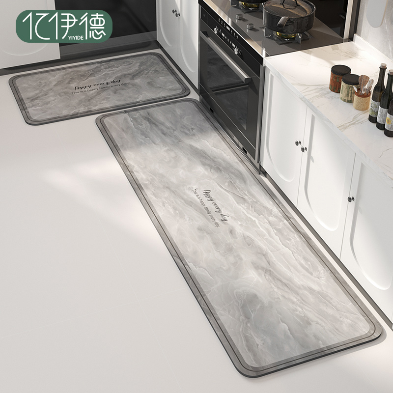 硅藻泥厨房地垫防滑防油吸水耐脏