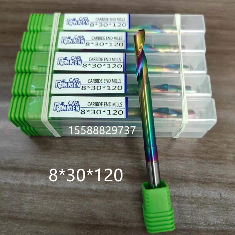 钨钢纳米涂层单刃铣刀整体金刚石CNC数控仿型铣刀加工中心用8*100