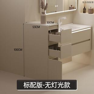 铝合金半墙柜干湿窄柜浴室干区洗手盆伴侣装修隔断一门柜子