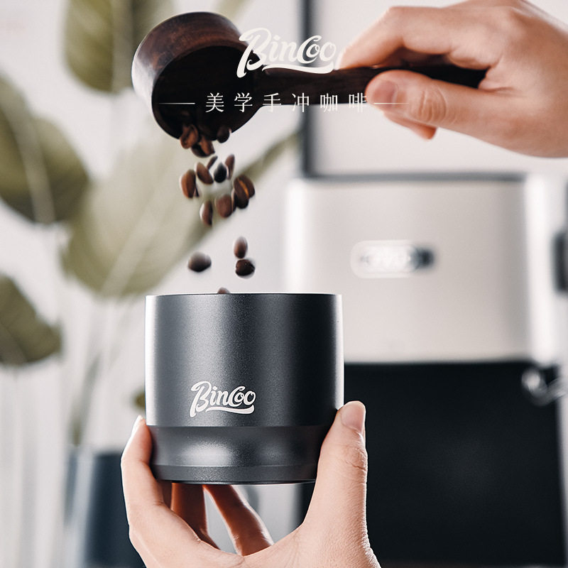 Bincoo接粉杯51/58mm磨豆机接粉器意式咖啡落粉器闻香杯配件器具