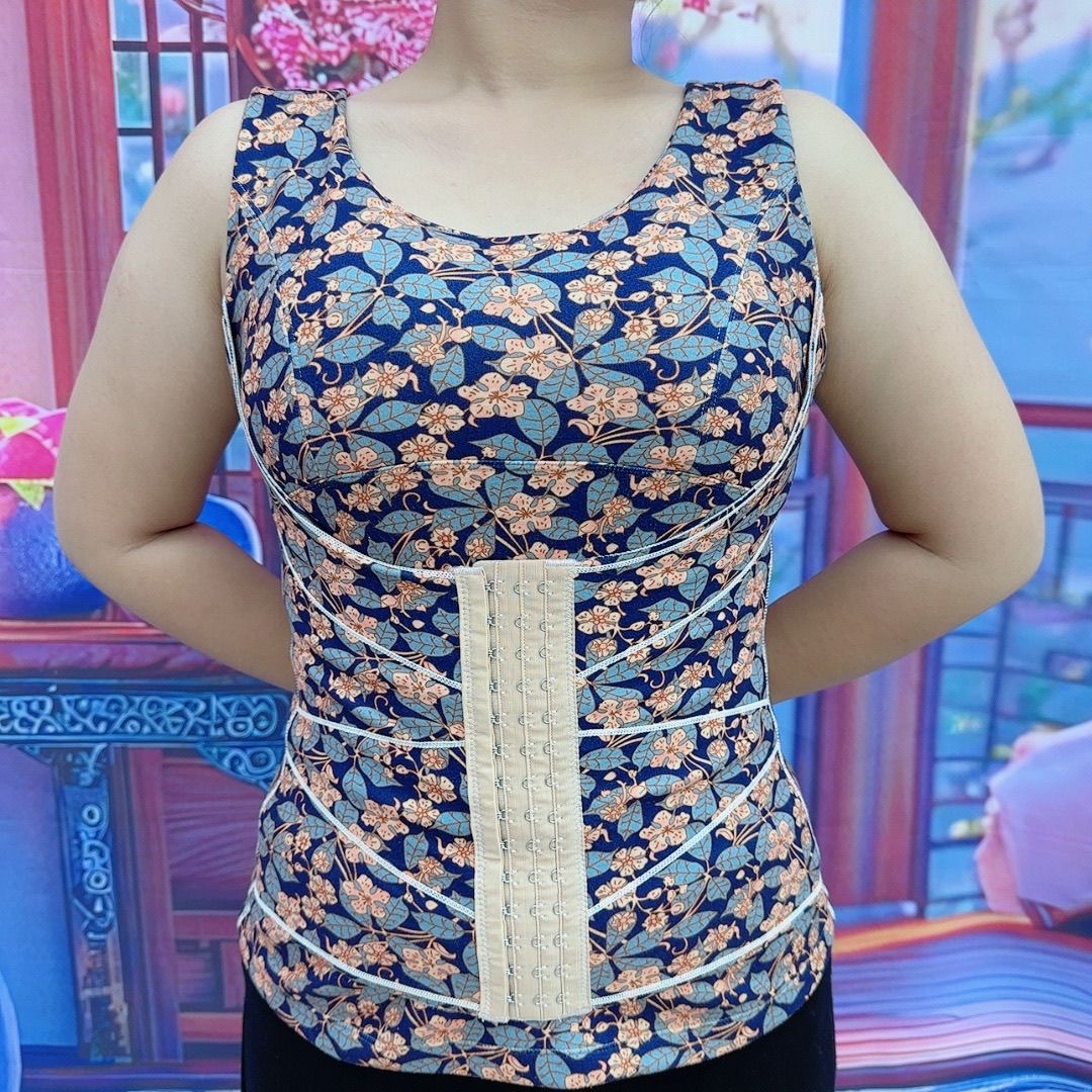 收腹上衣女士美背秋冬内衣保暖背心吊带塑身加绒加厚减小肚子赘肉