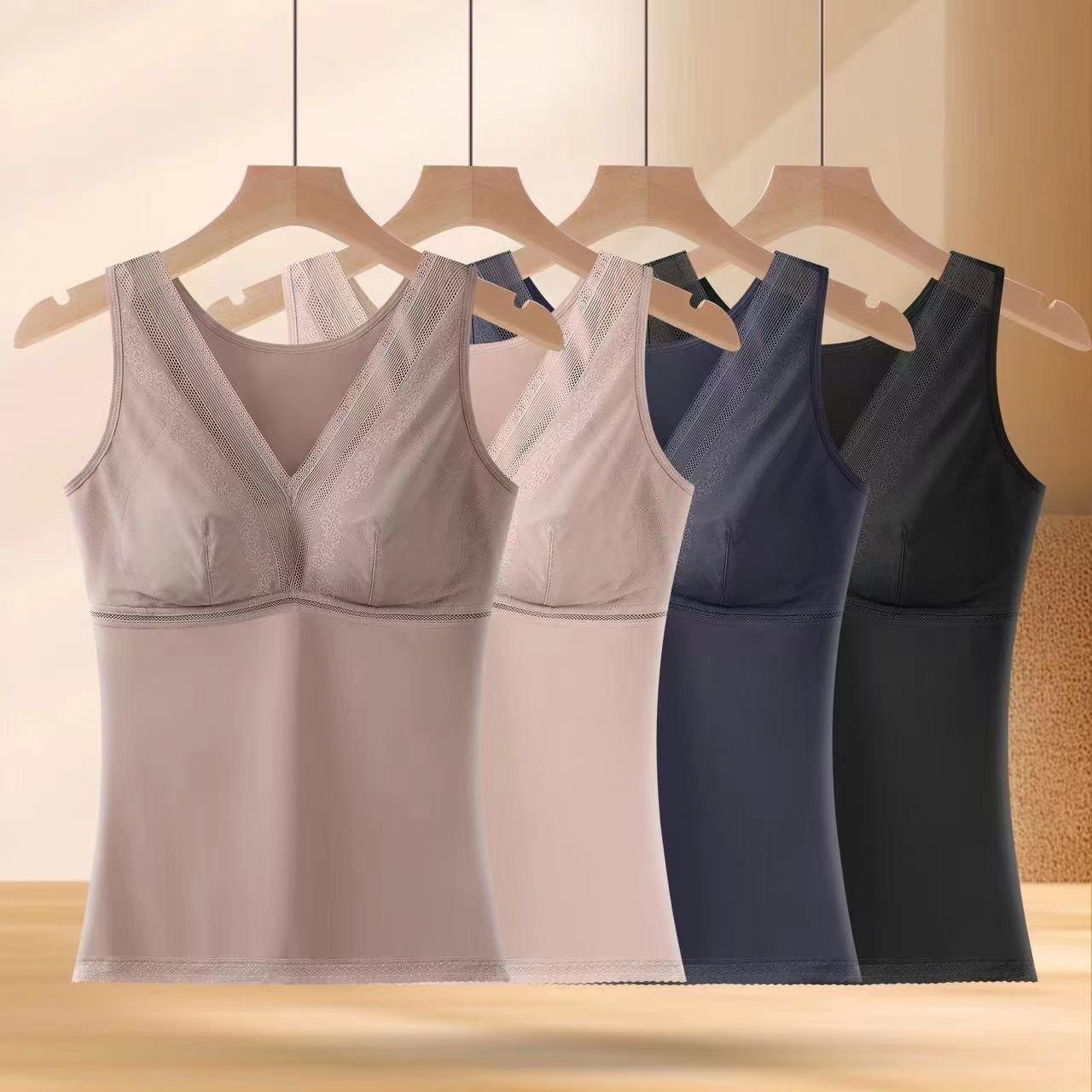 收副乳背心式大码胸罩薄款聚拢胖mm女士束身衣免穿文胸一体塑身衣