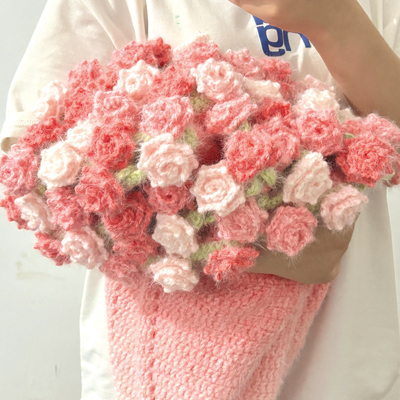 雪妃尔魔法球羽毛花束毯子材料包