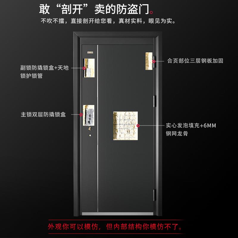 神将甲级防盗门家用进户门安全门入户门指纹锁极简发泡门慕尼黑_虎窝淘