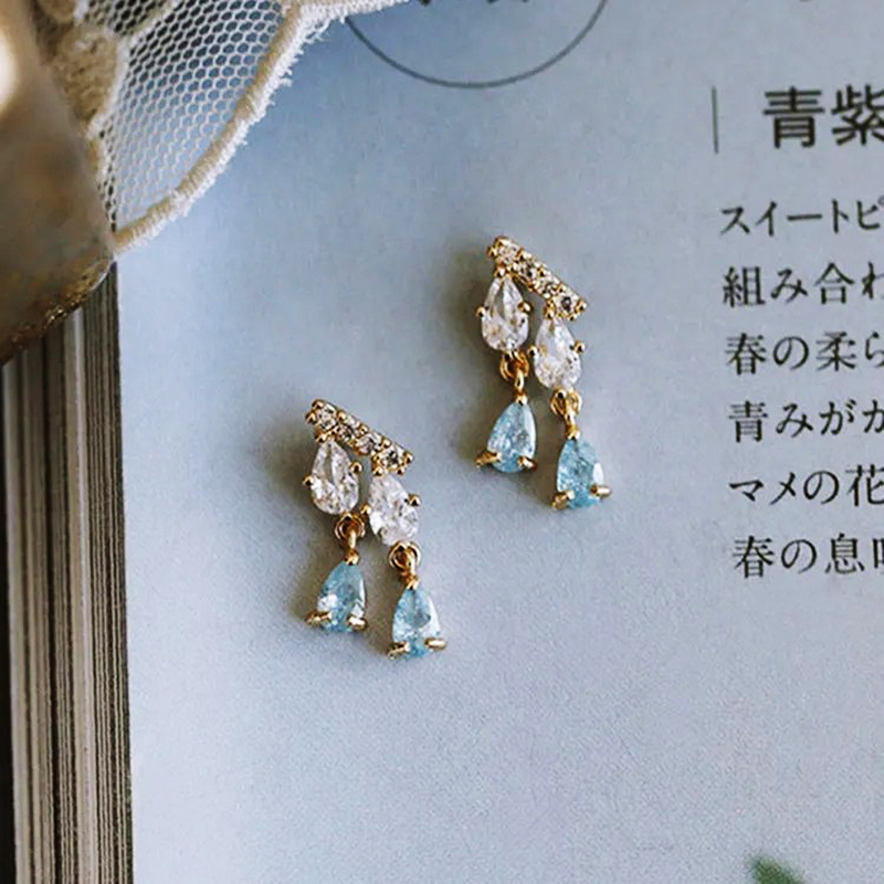 原创纯银韩国时尚风百搭款耳环