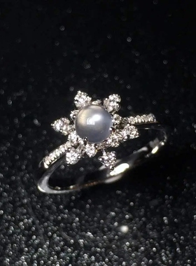 日韩风新款高贵冰种蛋面女玉髓