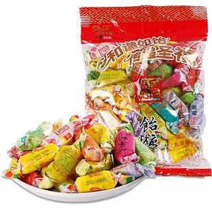 -.高粱饴软糖徐福记橡皮糖混合水果味果汁软糖高粱饴软糖一斤喜