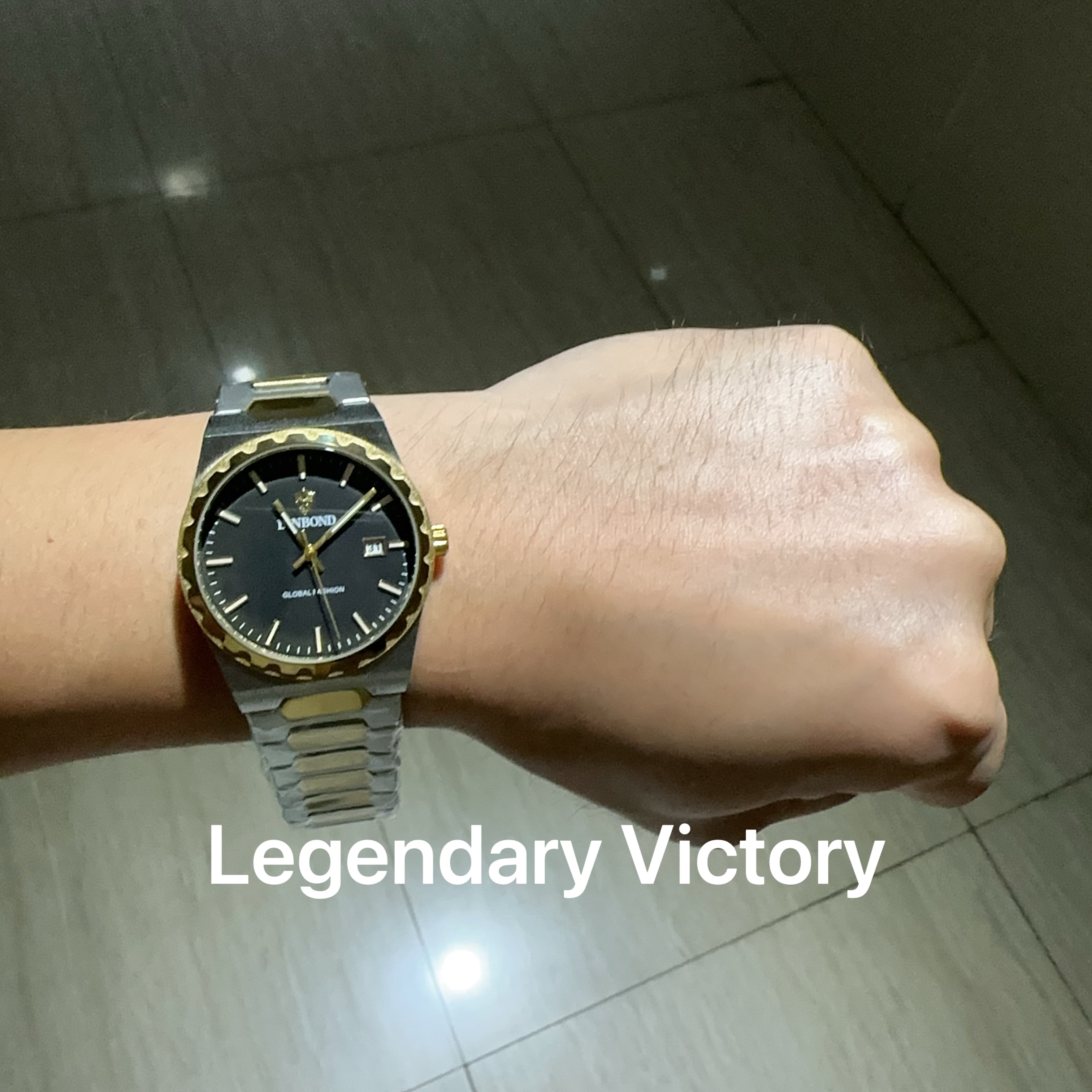 新款手表石英机芯男士腕表精钢表带Legendary Victory