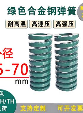 进口模具弹簧 绿色弹簧 SWH25 27 30 35 40 45 50 60 70 矩形弹簧