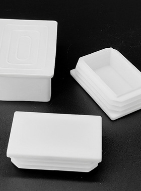 白色货柜支架内塞堵头闷头螺母塞灰色栅栏外套箱不锈4060管堵管套