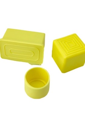 40mm黄色方管套管盖帽管保长方形腿保护25×护栏盒装管封口O型PVC