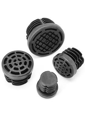 塞封口管内管盖帽内塞镀锌防滑水管管塑料25圆塞黑色架构管塞三层