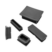 工作台封口盖方头形内塞管内不锈钢管塞头管堵内塞头封口胶塞腿垫