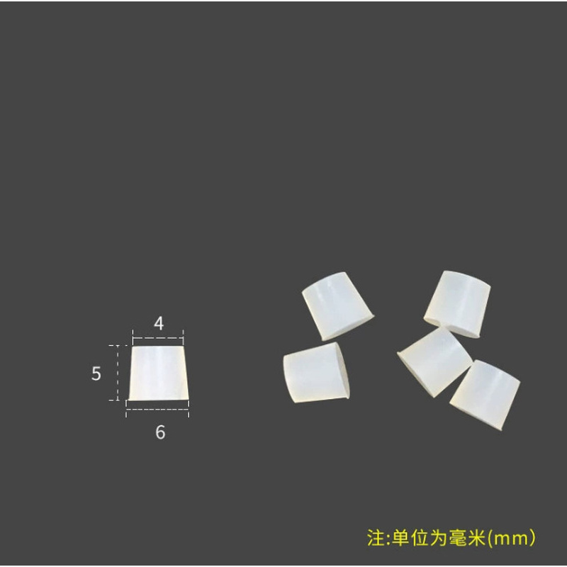 分离钢管堵孔塞硅胶M6丝直喷方管水管塞8*11*32电泳橡皮塞塑胶