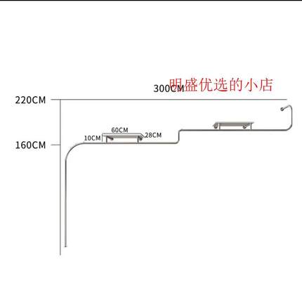 服装店展示架上墙不锈钢拉丝银女装加厚衣服陈列架壁挂式童装厂家