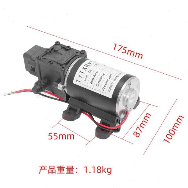 房车改装配件 隔膜泵带压力 船用自吸式水泵自动游艇泵12V 24V 6L