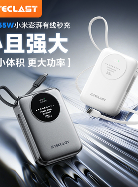 台电科技 C20PRO 55W快充充电宝双自带线2Wmah可上飞机3C移动电源