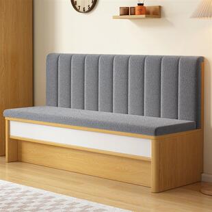 沙发卡座餐桌家用小户型简约阳台餐厅储物柜奶茶店酒吧沙发可定制