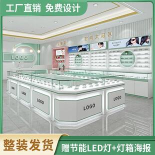 檀本色眼镜展示柜台快时尚眼镜店烤漆货架远陈列柜工厂定制