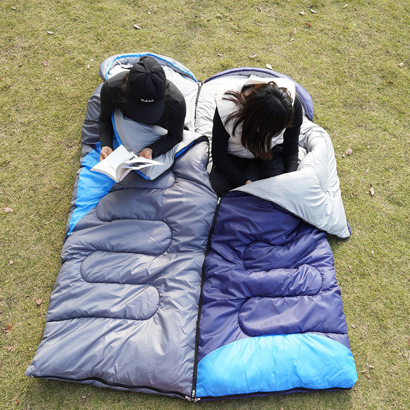 成人户外睡袋野营睡袋旅游旅行露营睡袋单人双人可拼防脏冬天睡袋