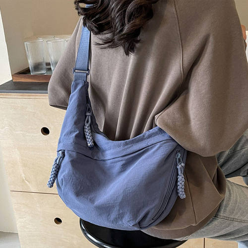 日本MUJU良品大容量包包女2025新款高级质感小众夏季帆布百搭ins