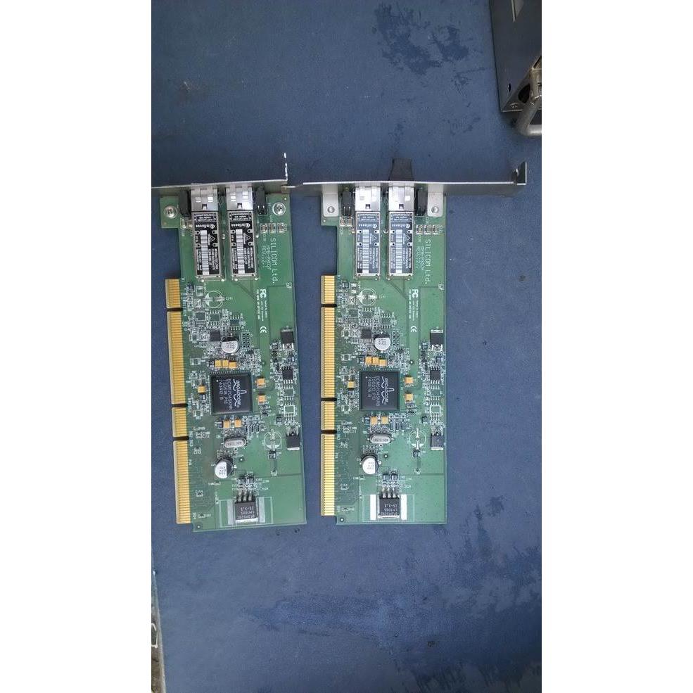 1原装SILICOM光纤卡 MPB-PXG2F REV:2.1 PXG2F  UN2393B PCI-X
