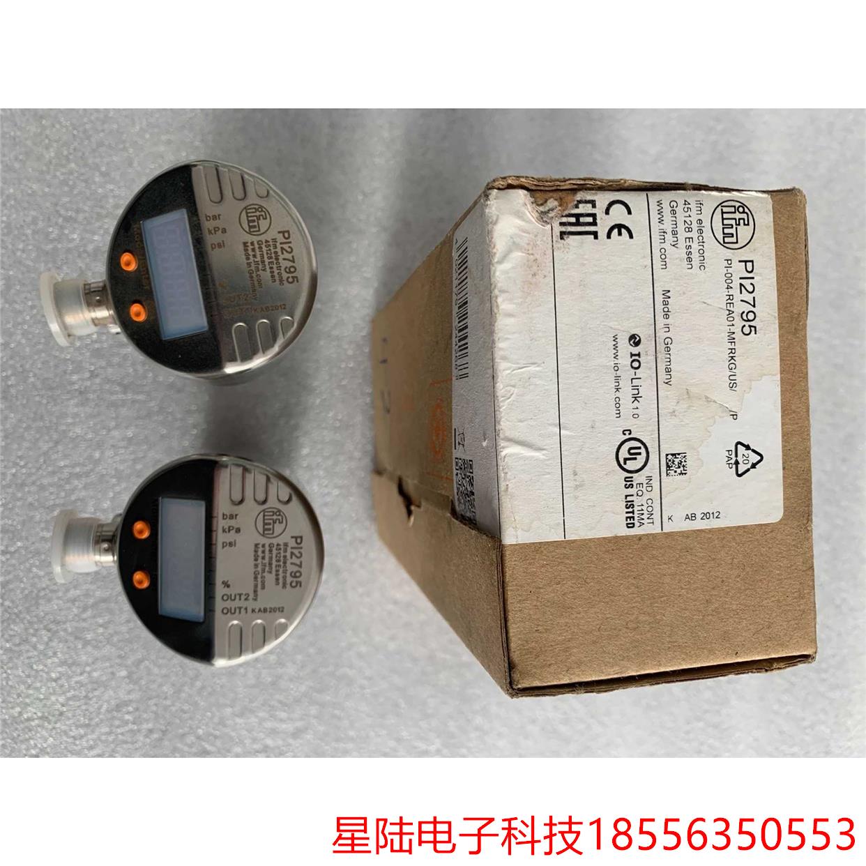 易福门压力变送器PI2795 工程剩余5台,全新带包装一个,