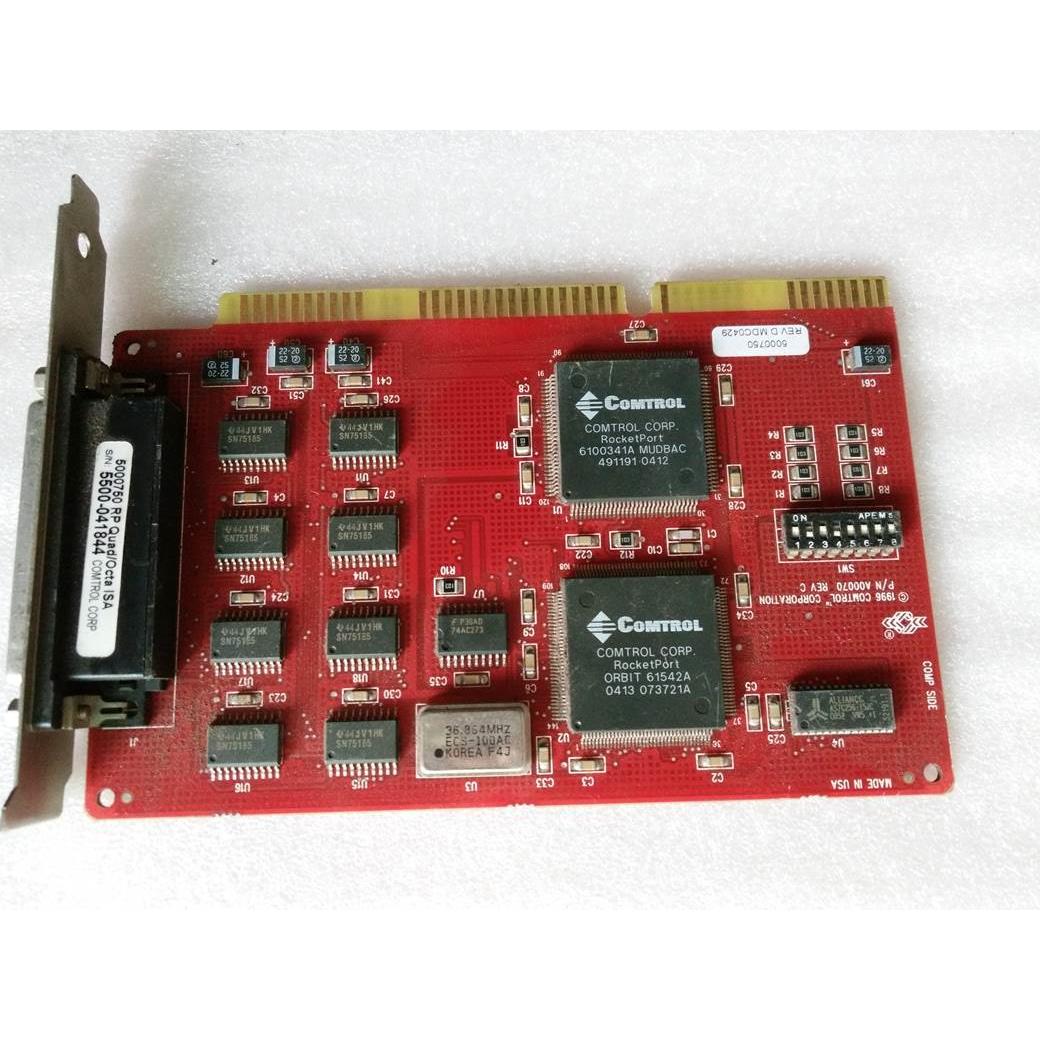 原装美国ROCKETPORT QUAD/DB9 5500-041844 Quad/Ocat ISA工业卡