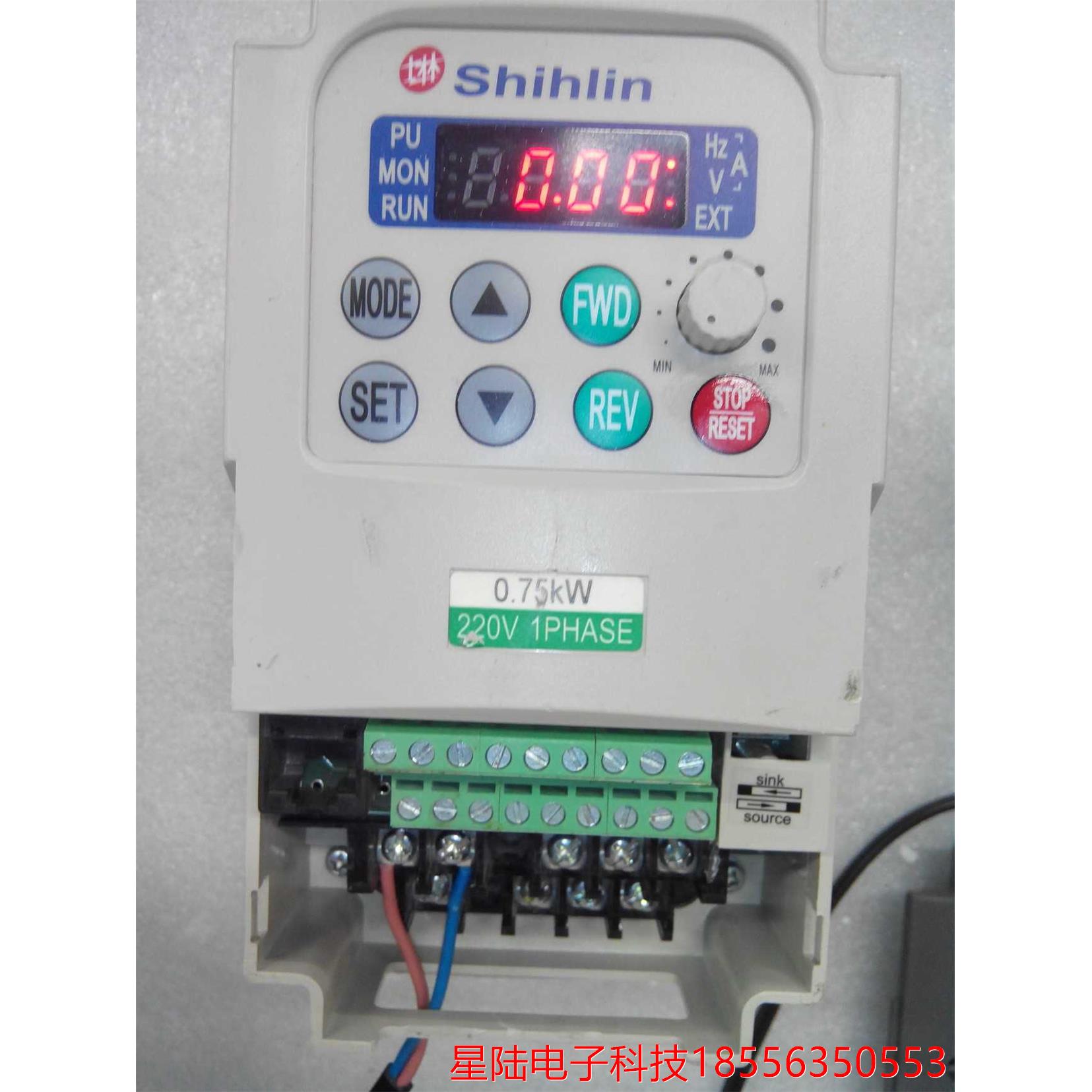 士林变频器ss-021-0.75k-D 220V/0.75KW