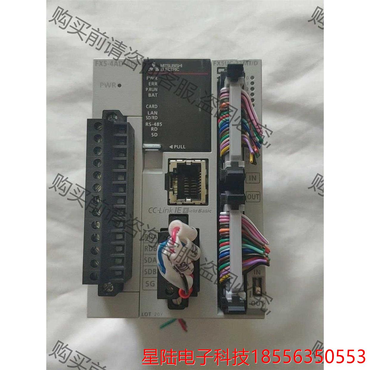 三菱FX5U-4AD-ADP模拟量输入模块，成色漂亮年份近2 拍前询价