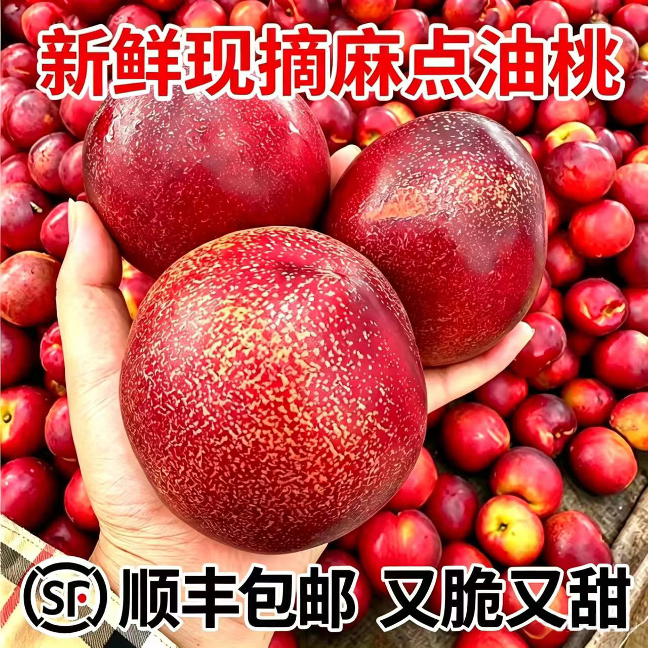 砀山黄心麻点油桃新鲜水果当季现摘现发脆甜应季大甜油桃顺丰包邮