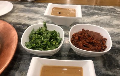 牛街聚宝源芝麻酱麻酱小料即食辣椒油糖蒜火锅蘸料底料闪送顺丰