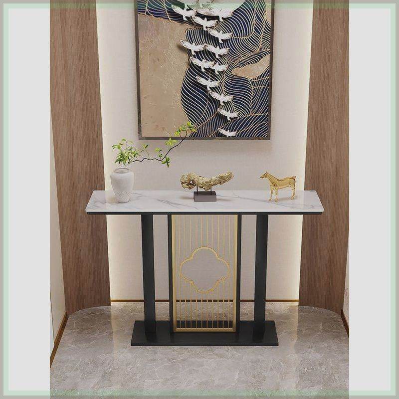 轻奢风玄关桌简约现代岩板玄关台走廊靠墙端景台案台新中式玄关柜