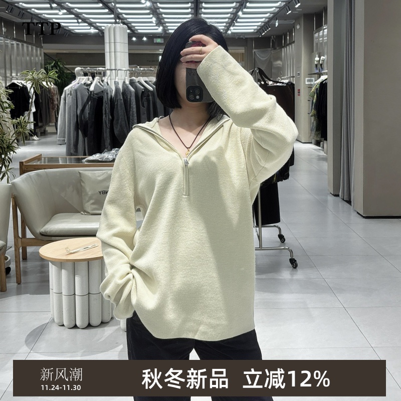 新品针织衫连帽羊毛衫女