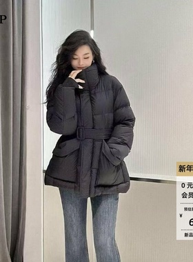 ariosea艾诺丝单官方旗舰店正品2025冬装立领羽绒服外套AR004154