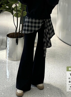 ariosea艾诺丝单官方旗舰店2026年春新款修身微喇休闲裤BR311117