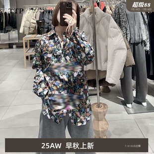 衬衫 TTP家奥特莱斯商场同款 碎花长袖 2025夏季 百搭上衣2210070 新品