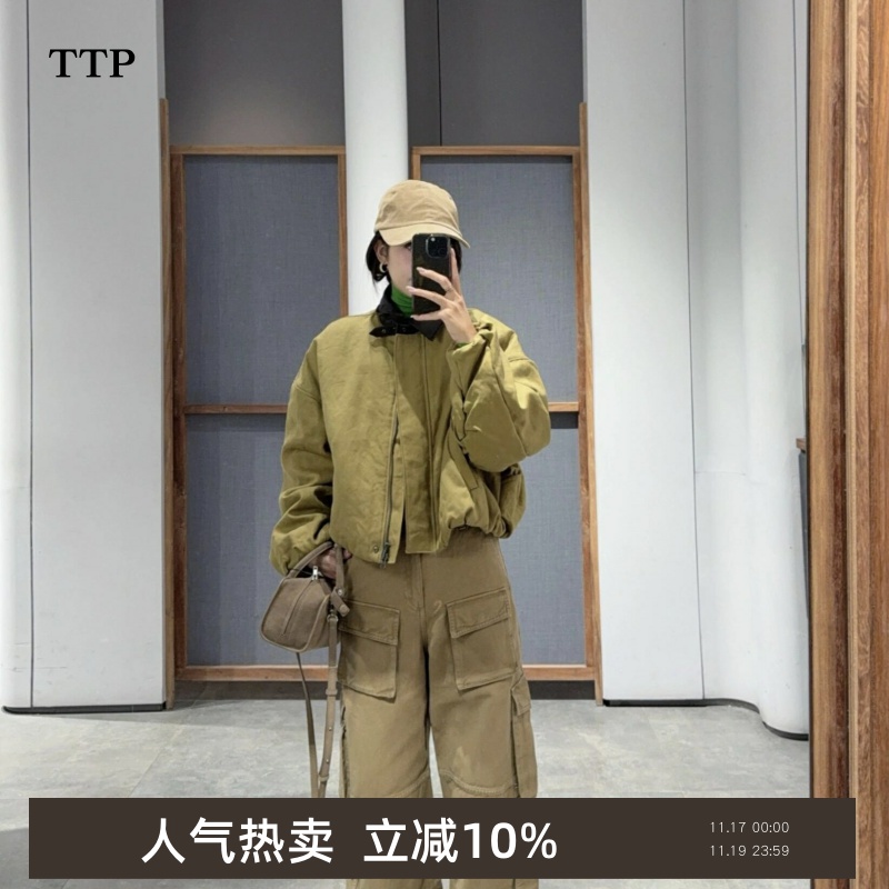 新品棉衣宽松巴恩风外套