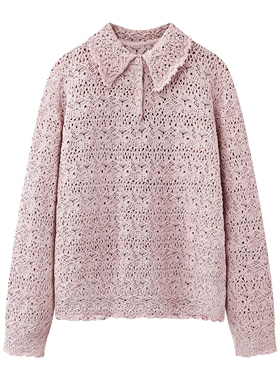 TTP家奥特莱斯商场同款2026春新品毛针织衫编织小翻领TT1313140