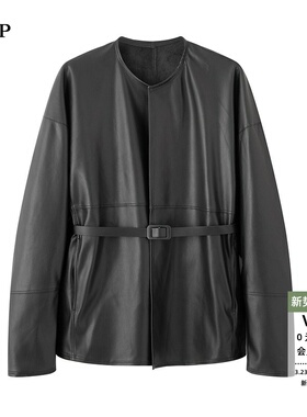 ariosea艾诺丝单官方旗舰店国内正品代购2025秋皮衣外套AR103034