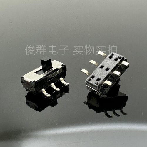 优质滑动小拨动开关MST-22D18G2贴片6脚双排二挡 2P2T 柄2MM
