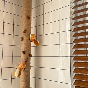 厨房燃气管道装饰遮挡美化天然气管阳台下水管道麻绳DIY遮挡创意