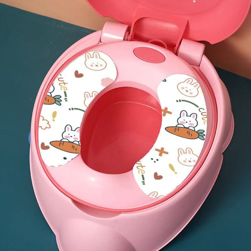 儿童保暖可爱卡通兔子马桶套儿童粉色马桶座圈防水坐便器垫套可裁