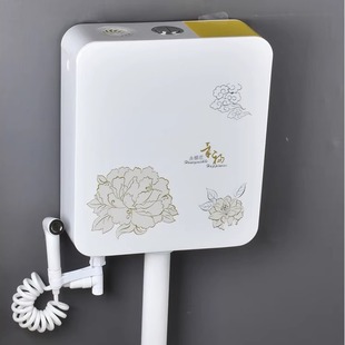 厕所冲水箱 家用蹲便器水箱卫生间节能马桶水箱加厚蹲坑挂墙式