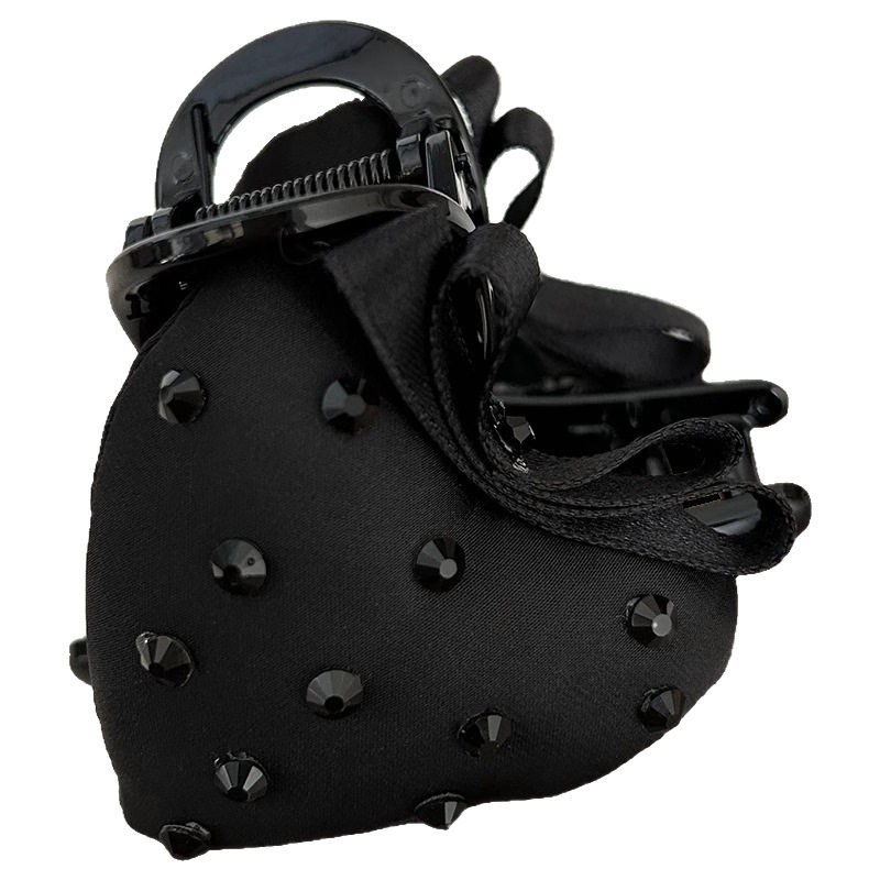 “没烦恼”抓夹黑色水晶高级感草莓抓夹甜美桃心发夹优雅,饰品/流行首饰/时尚饰品新,发饰,淘宝优惠券,粉丝福利购,淘宝优惠卷